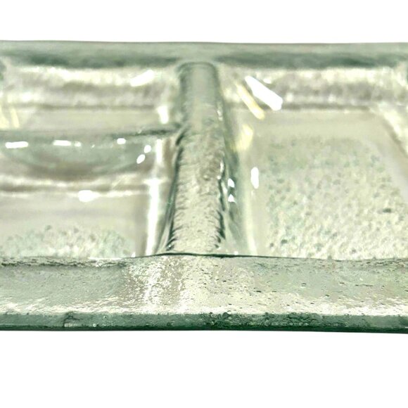 Vintage Elite Art Glass Serving Tray/Dish Signed by E. Jane Midgley 1993 Canada - Picture 4 of 9